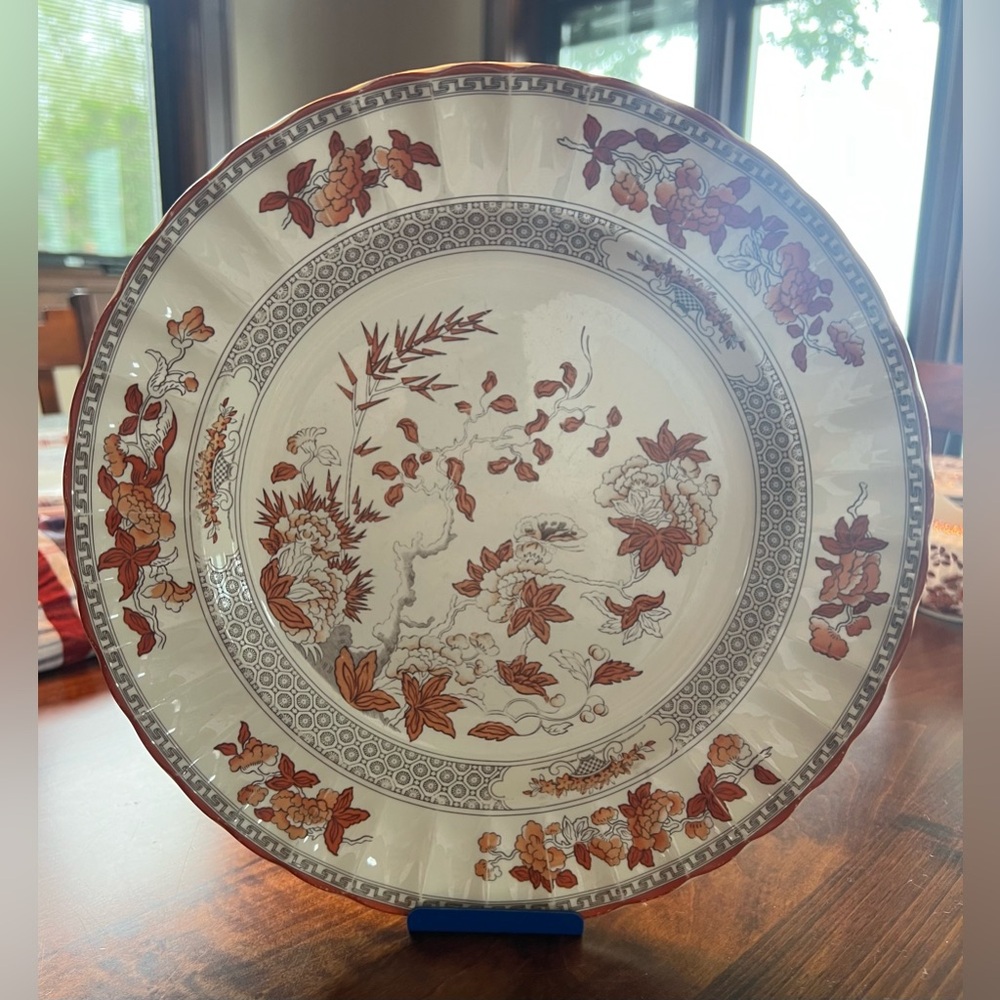 RARE Spode Indian Tree Dinner Plate good condition some fading